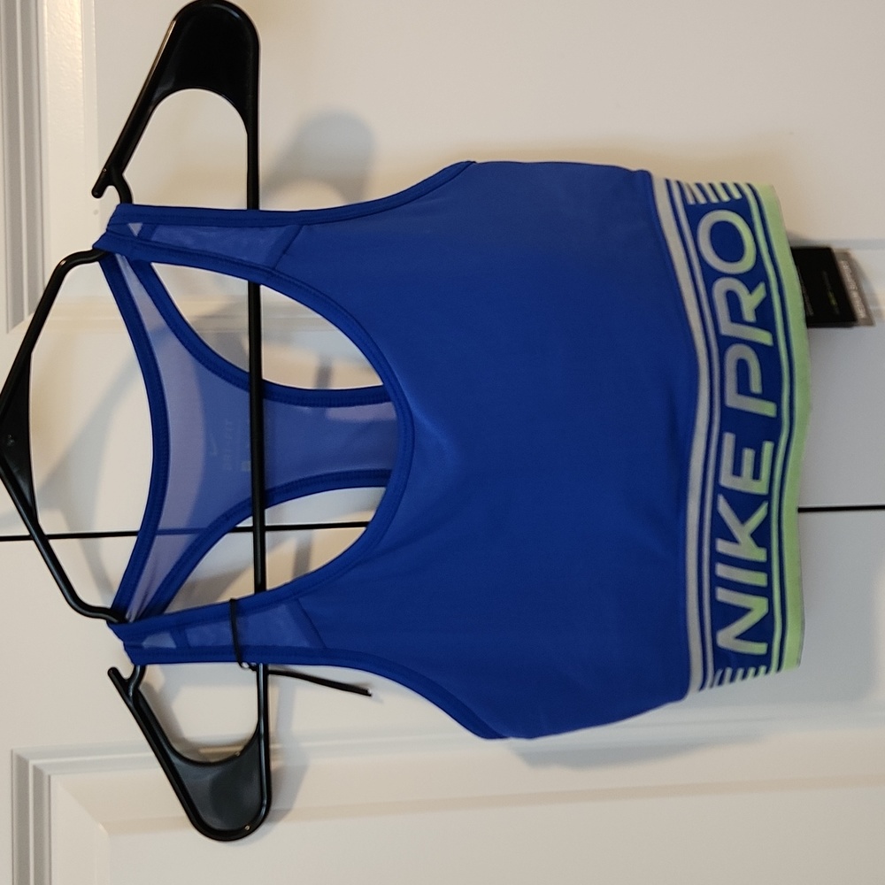 Nike Swoosh Bra, classic, blue, medium support, size medium